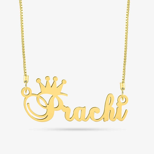 Queen Crown Name Necklace