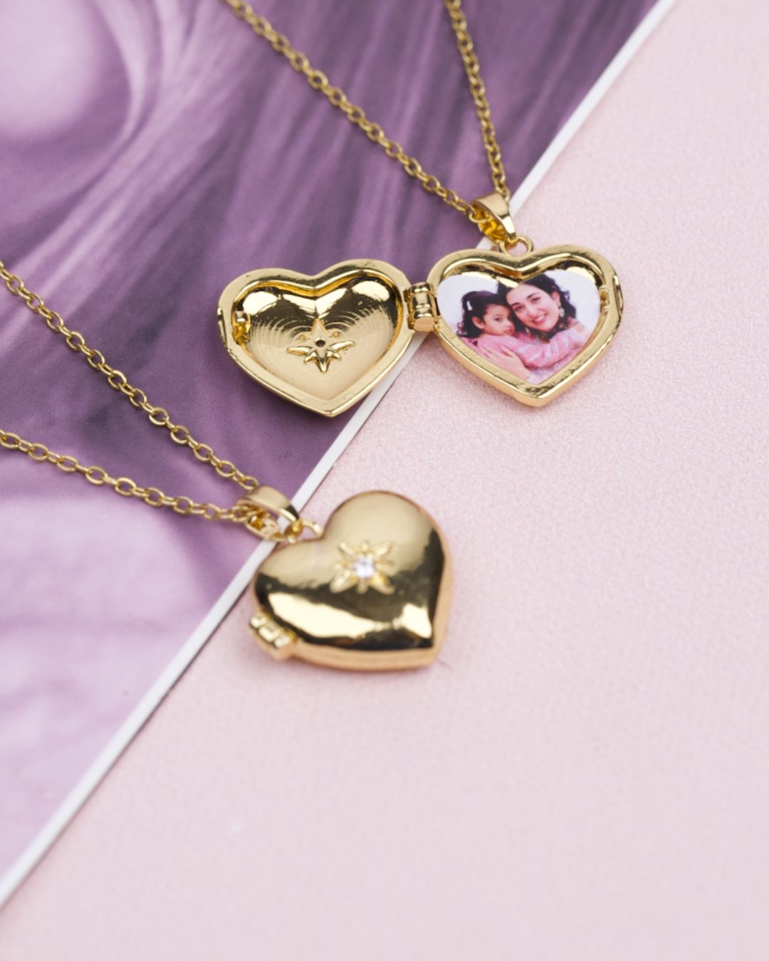 Eternity Heart Photo Necklace
