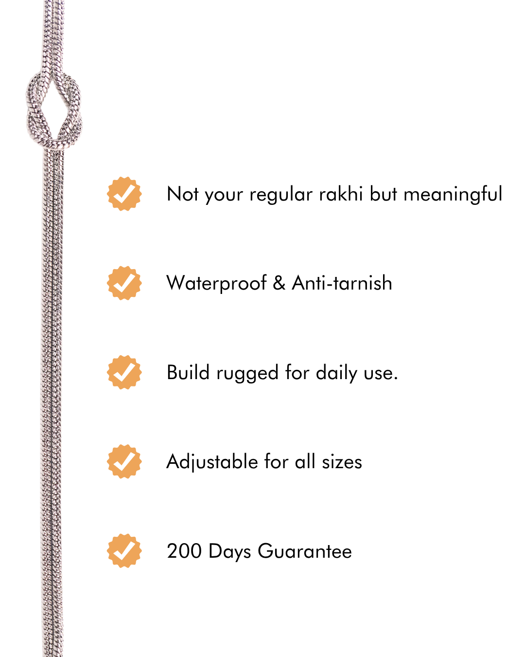 Forever Knot Rakhi | Adjustable