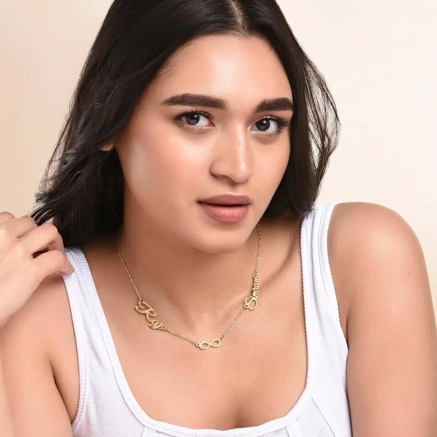 Couple Forever Name Necklace