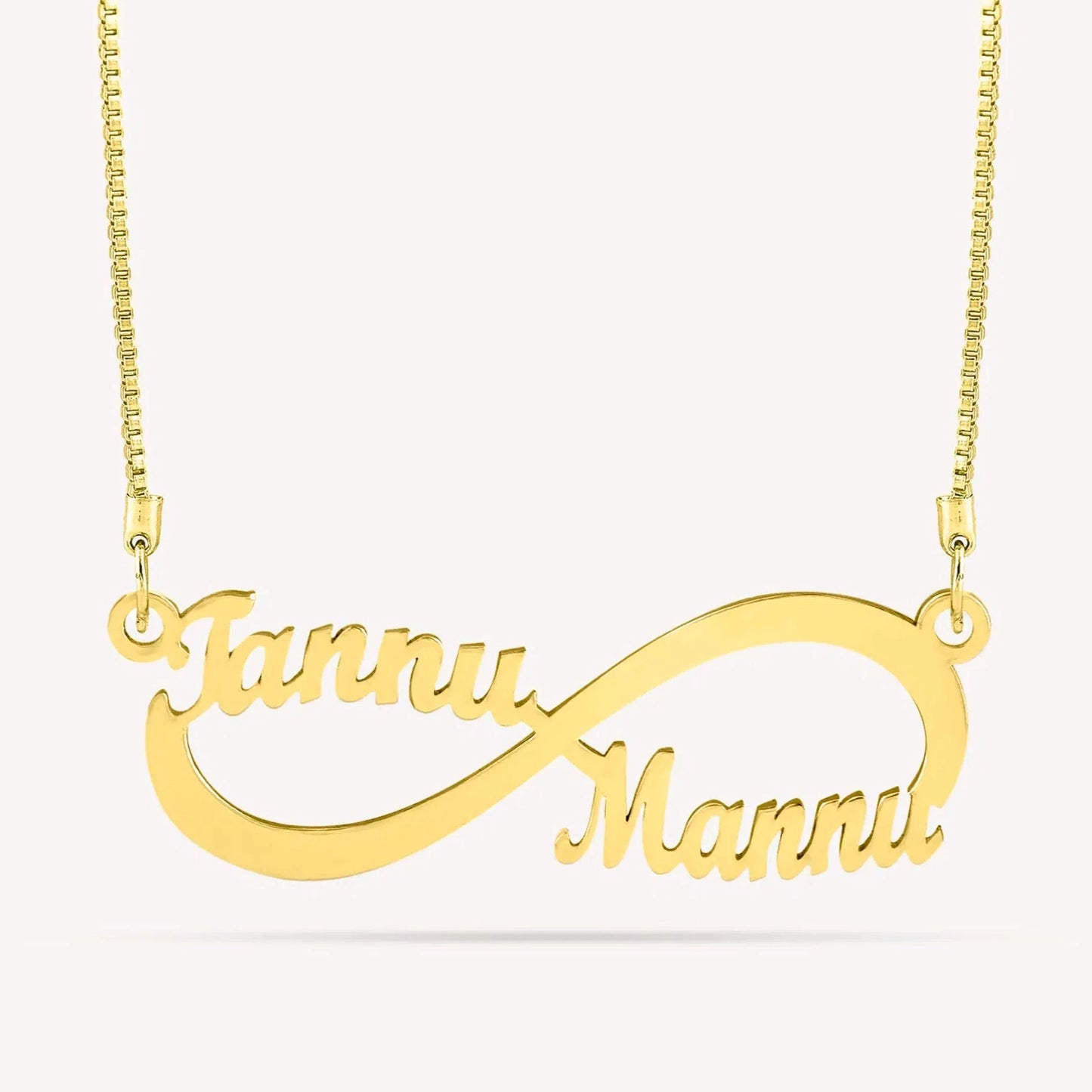 Couple Infinity Name Necklace