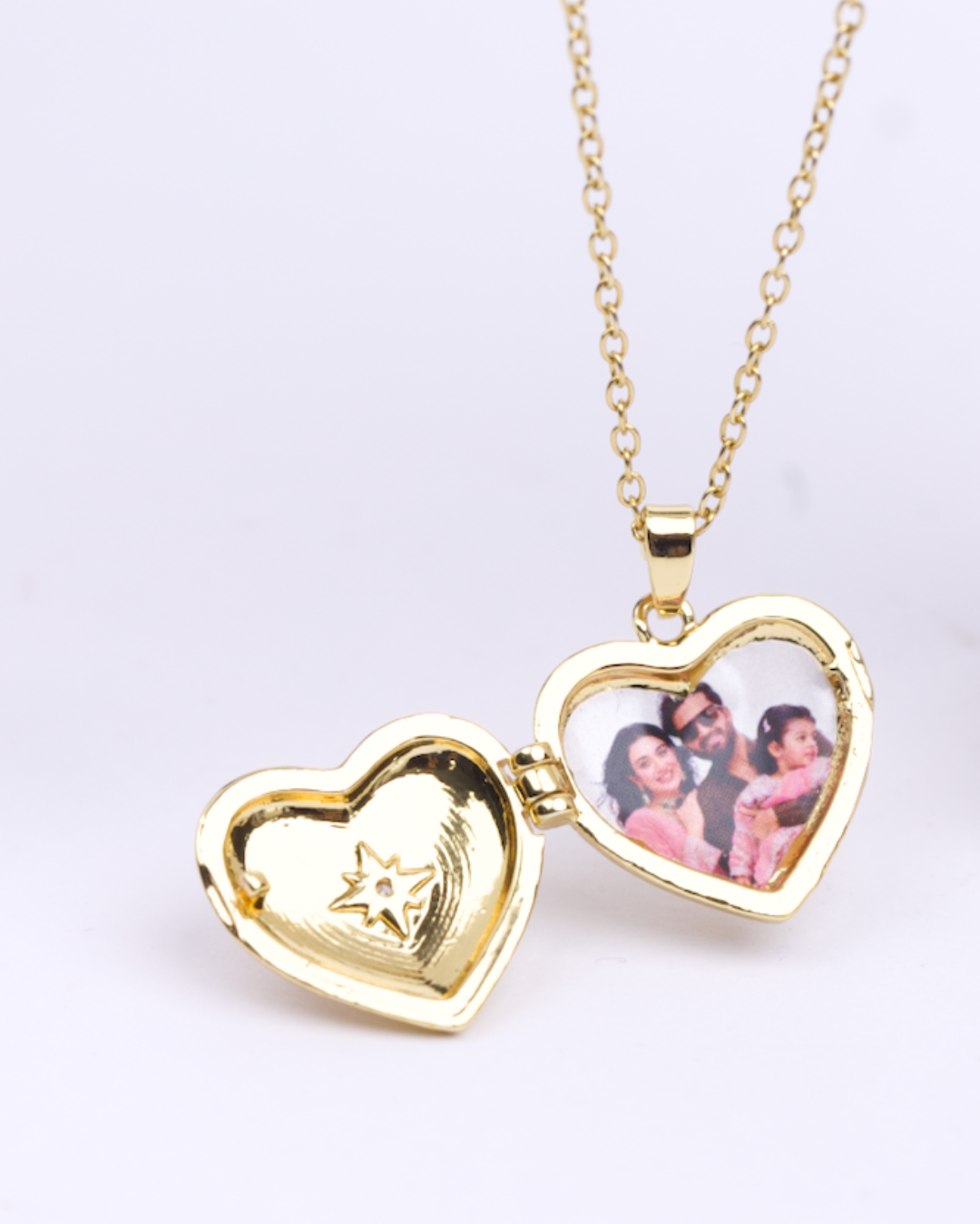 Eternity Heart Photo Necklace