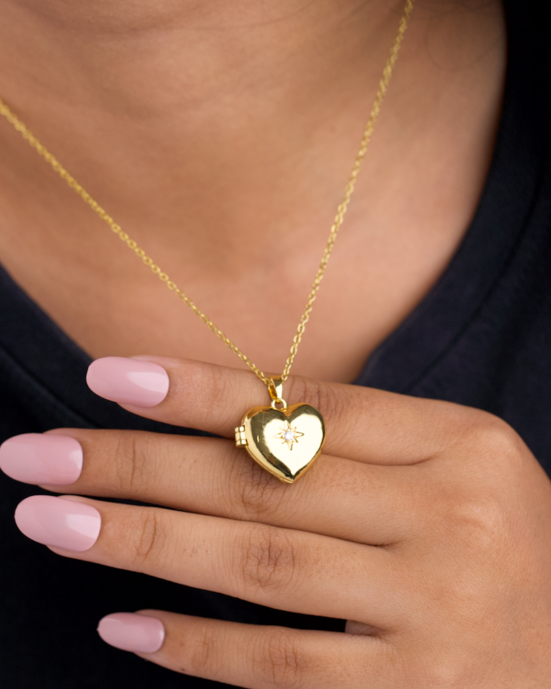 Eternity Heart Photo Necklace