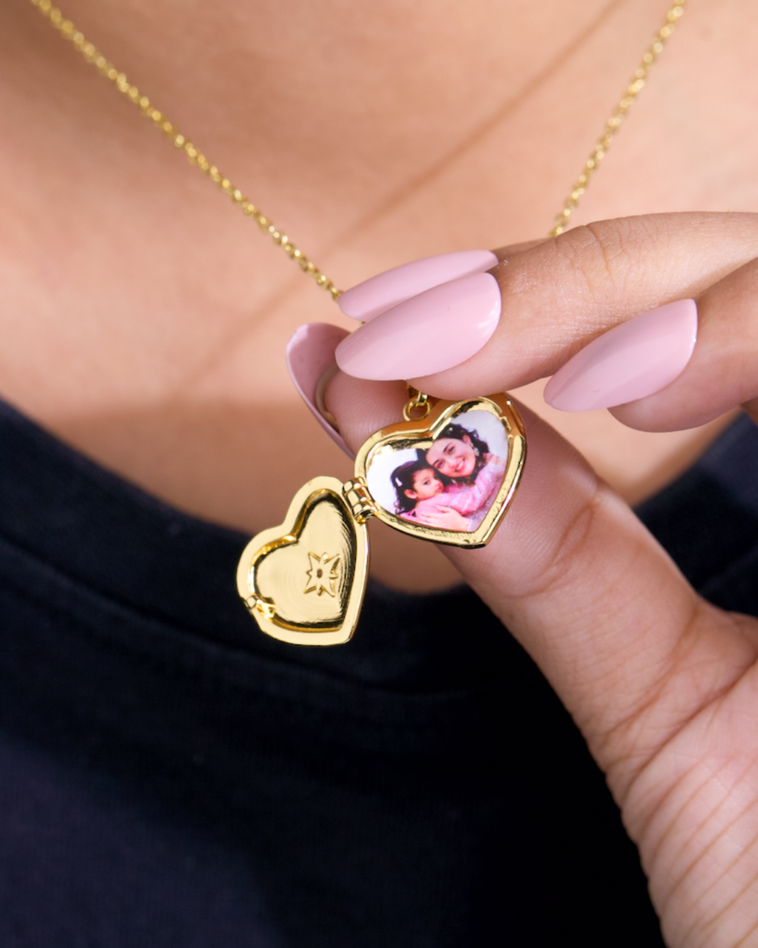 Eternity Heart Photo Necklace