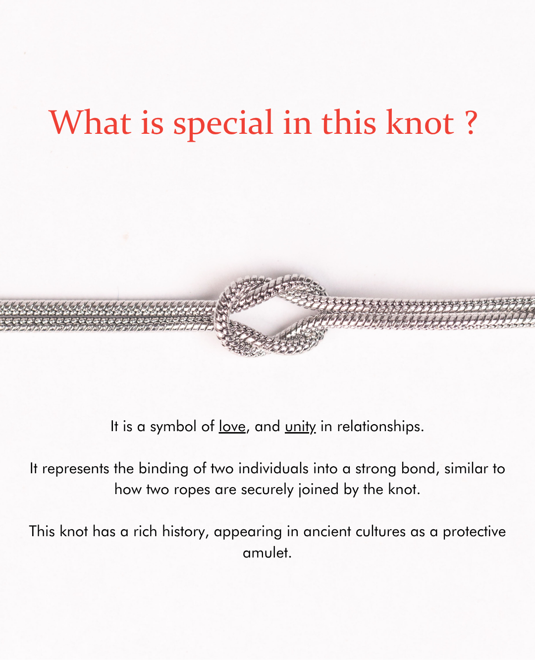 Forever Knot Rakhi | Adjustable