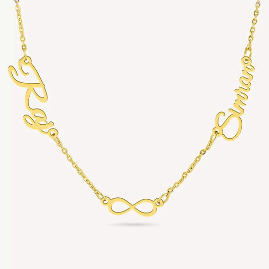 Couple Forever Name Necklace