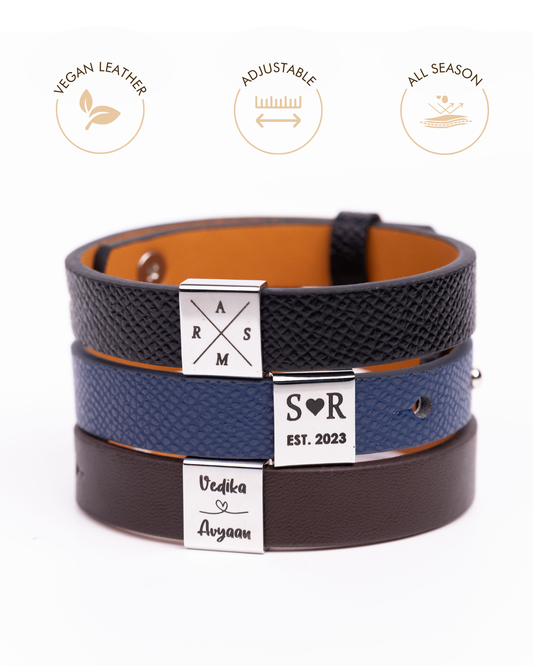 Men Personalised Legacy Bracelet | Adjustable