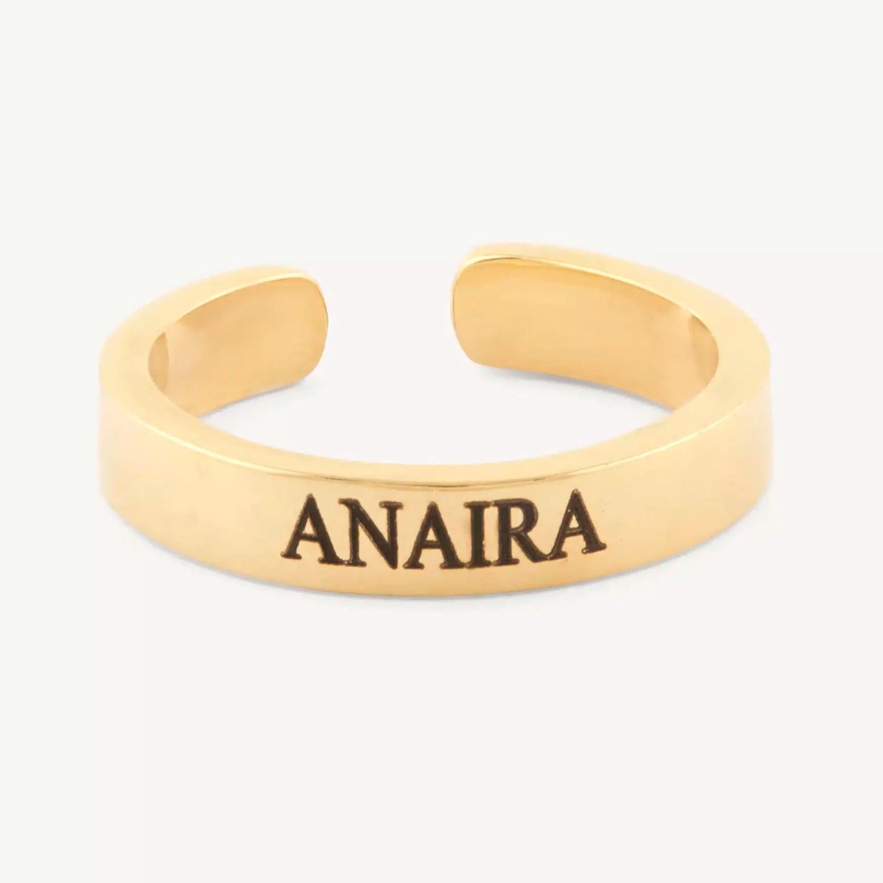Stackable Classic Band Ring – Name Strings