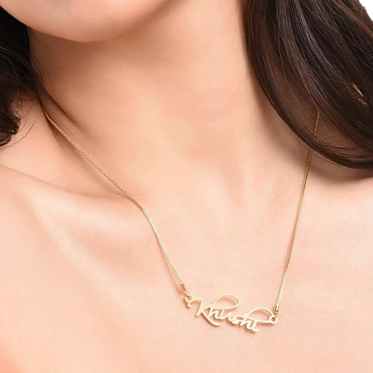 Artistic Name Necklace - Name Strings