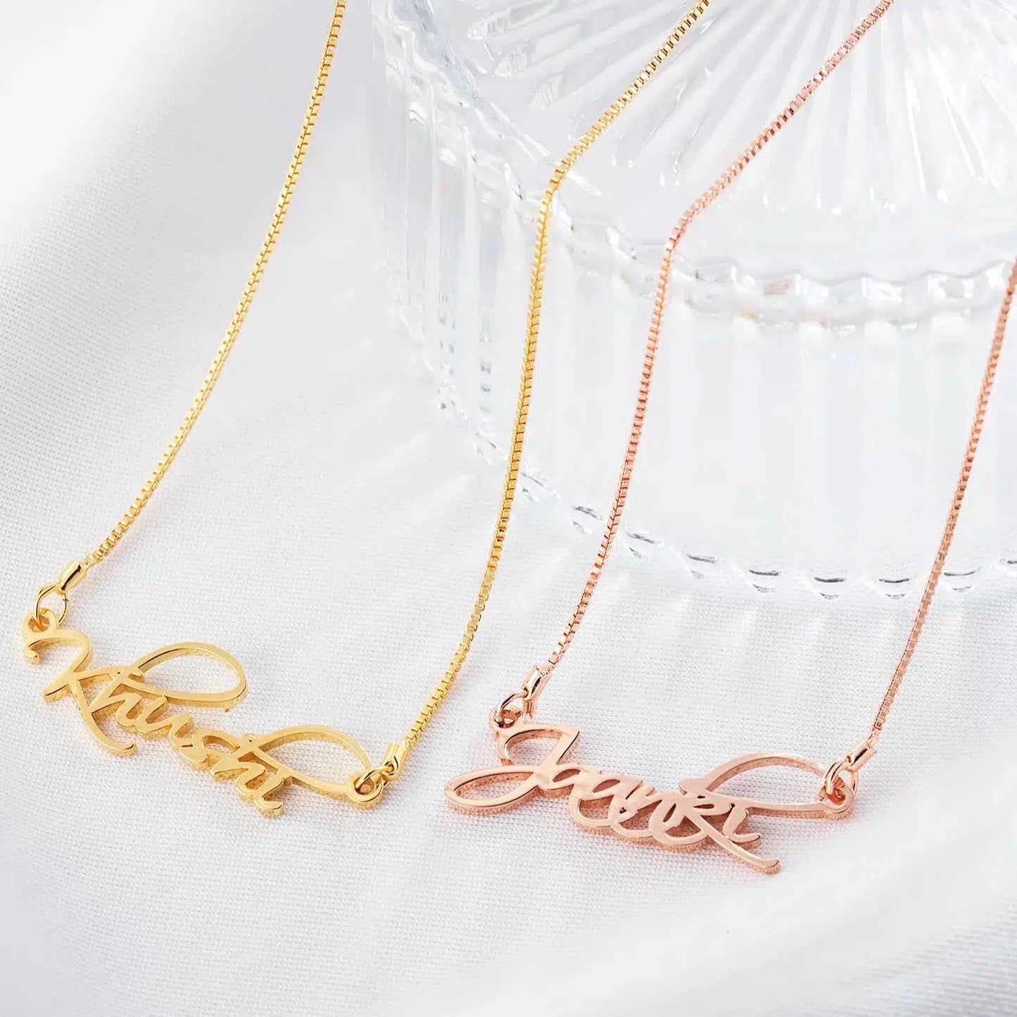 Artistic Name Necklace - Name Strings