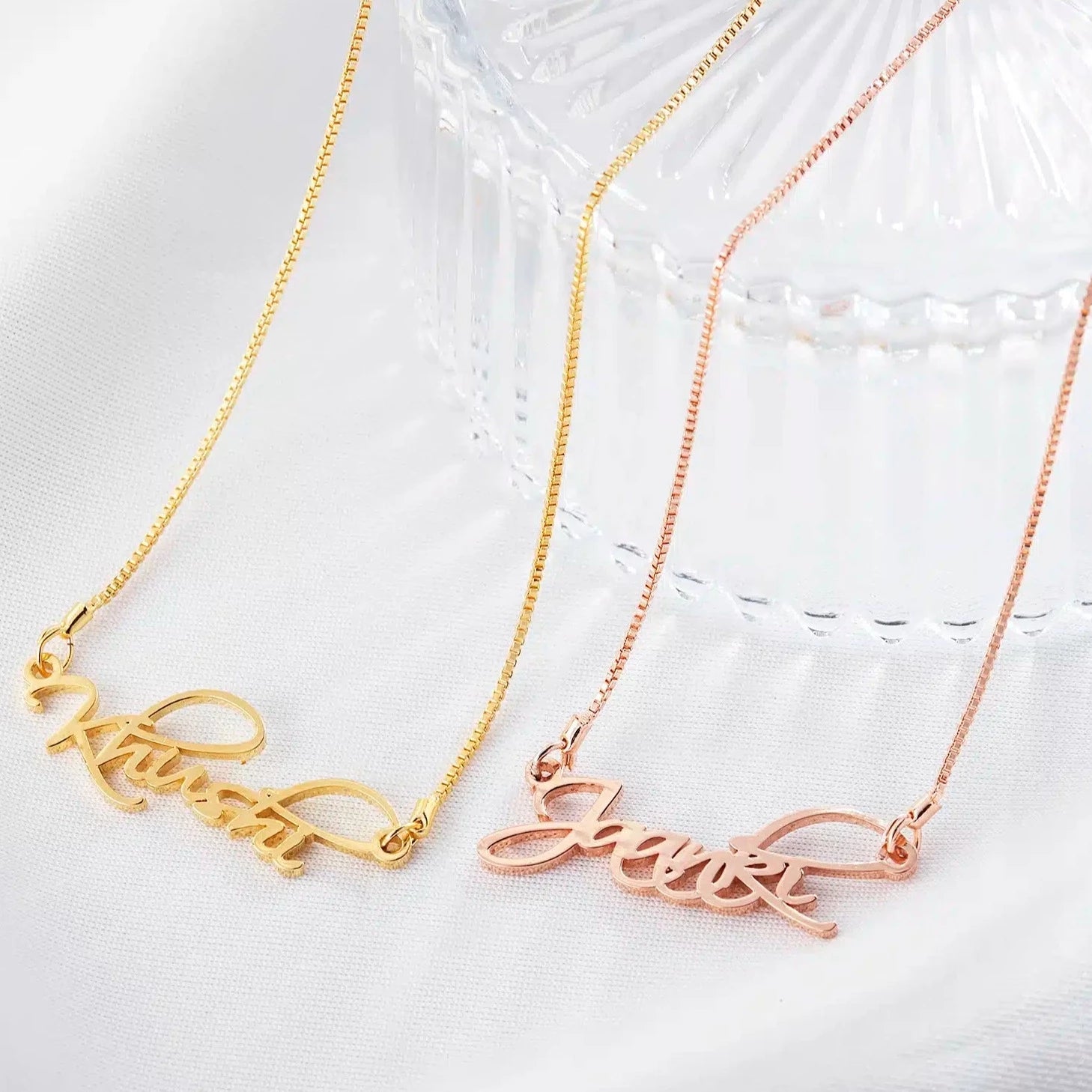Artistic Name Necklace - Name Strings