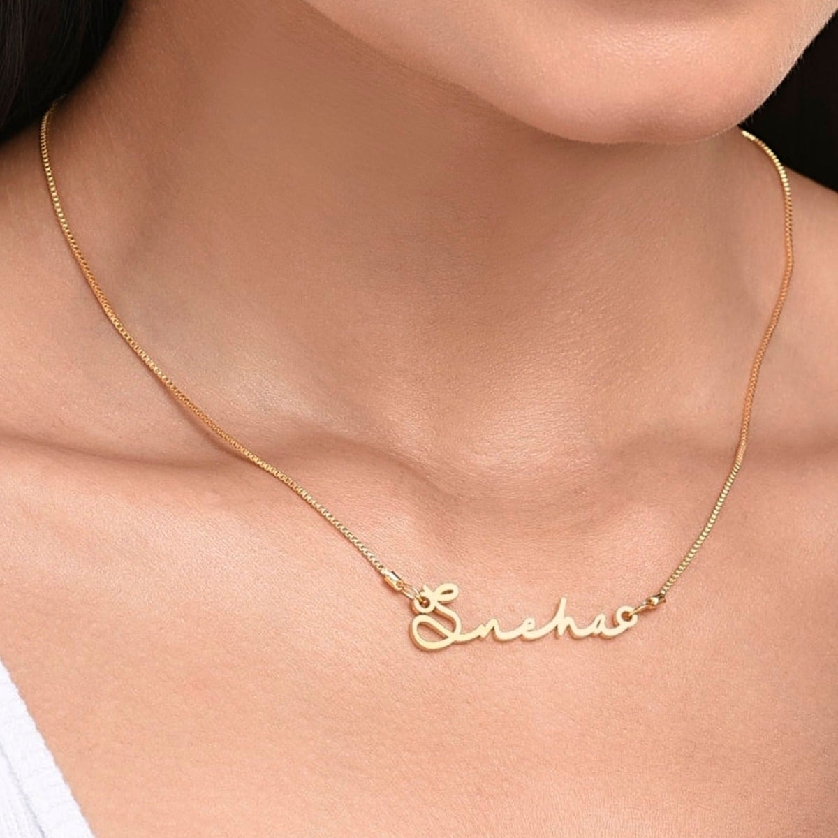 Chic Signature Name Necklace - Name Strings