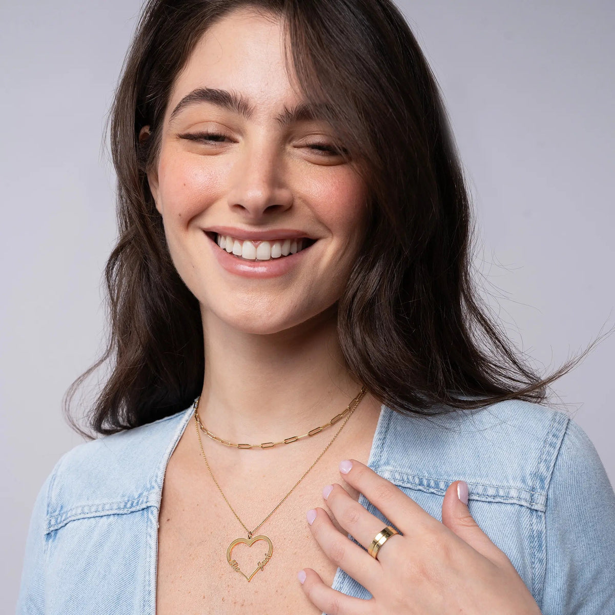 Couple Better Half Name Necklace - Name Strings