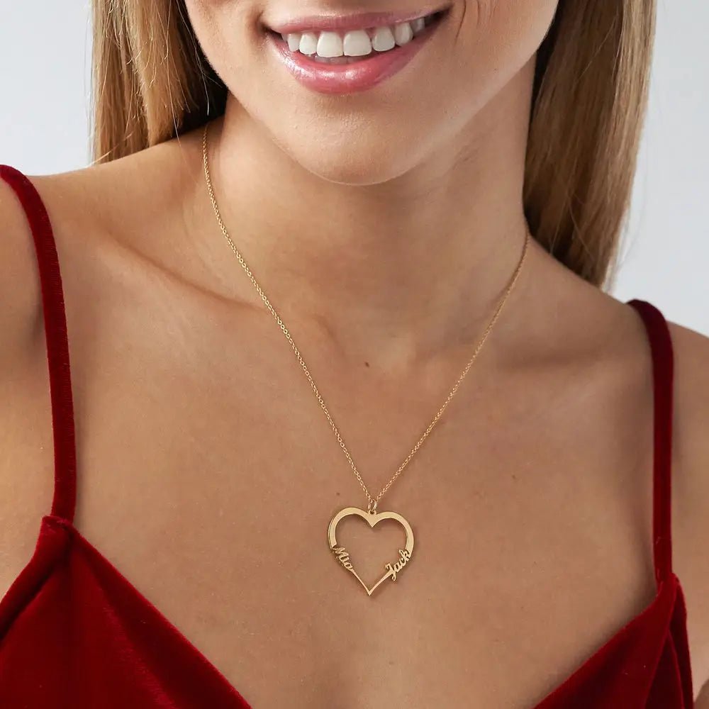 Couple Better Half Name Necklace - Name Strings