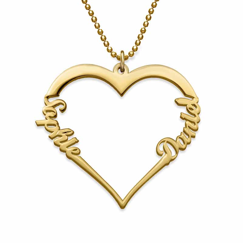 Couple Better Half Name Necklace - Name Strings