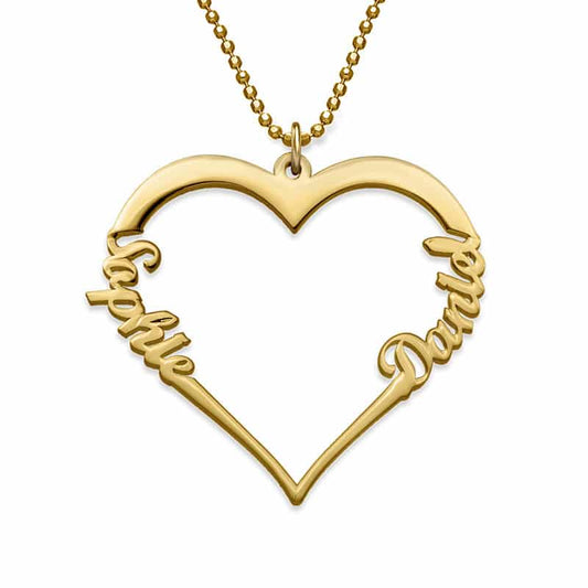 Couple Better Half Name Necklace - Name Strings