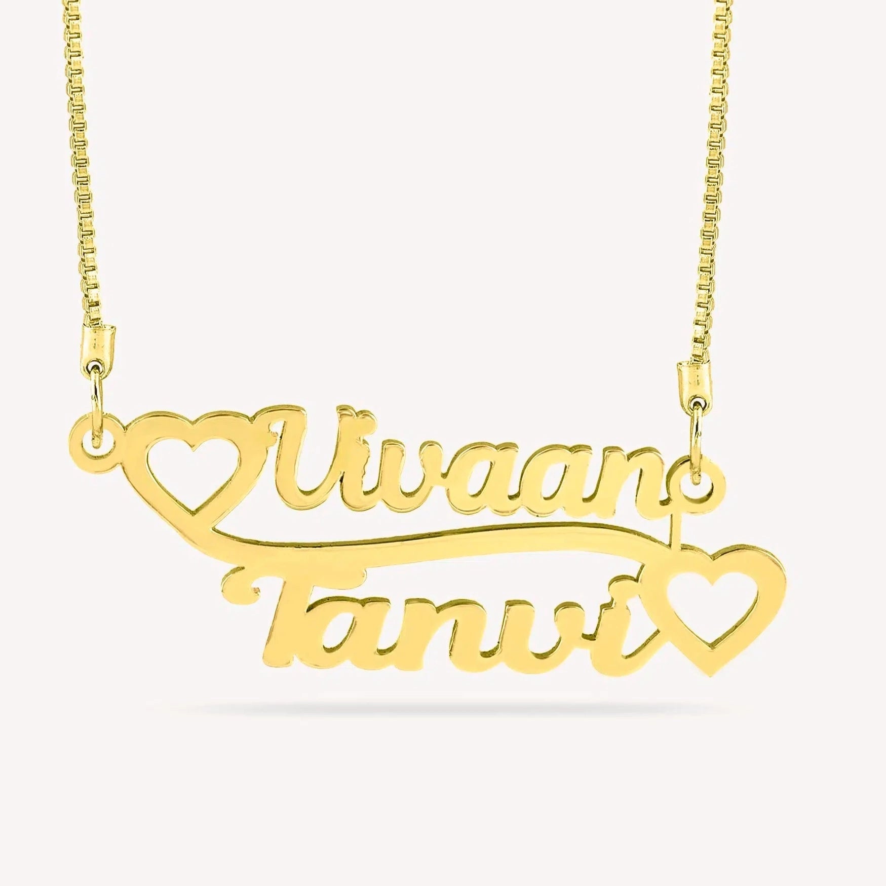 Couple Classic Name necklace - Name Strings