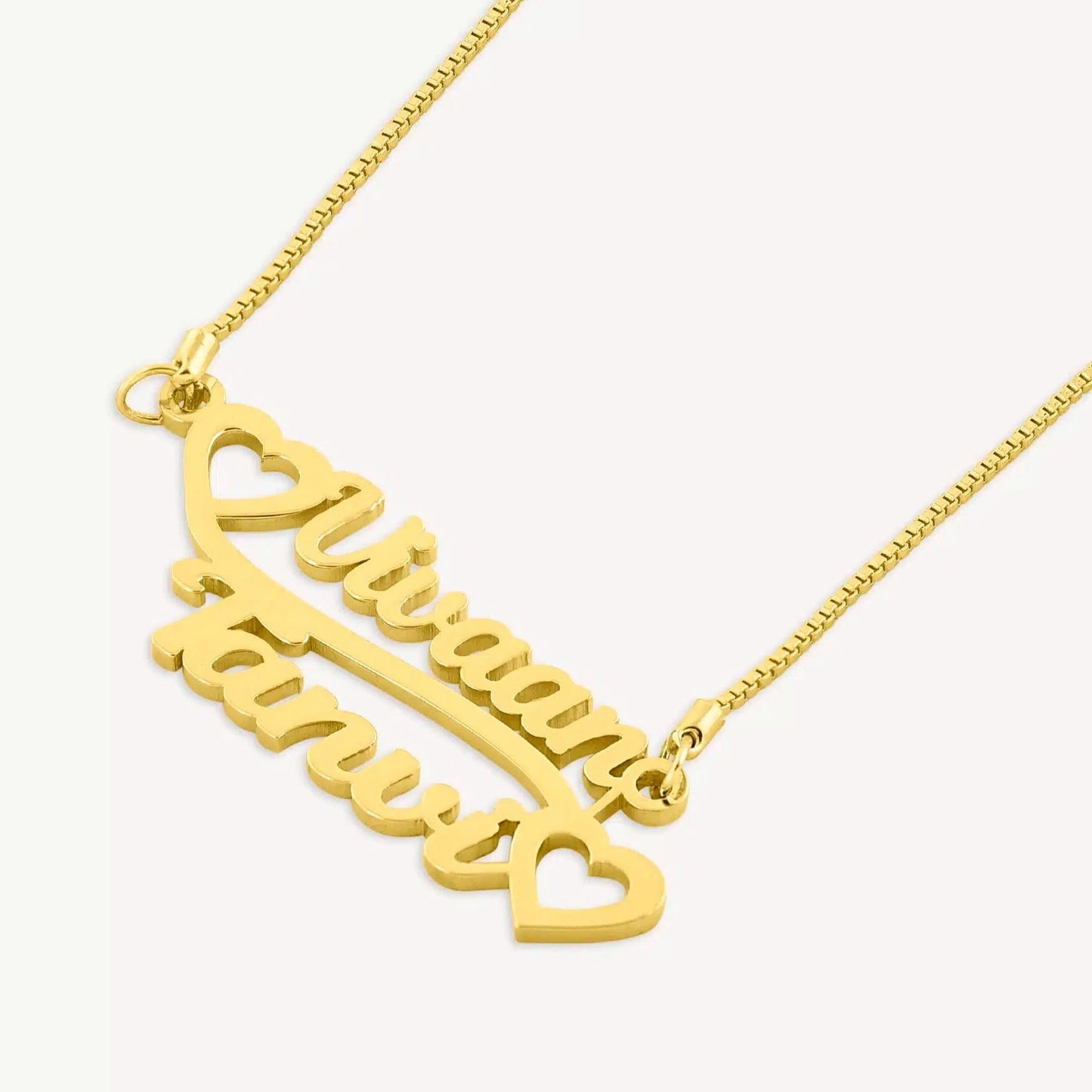 Couple Classic Name necklace - Name Strings