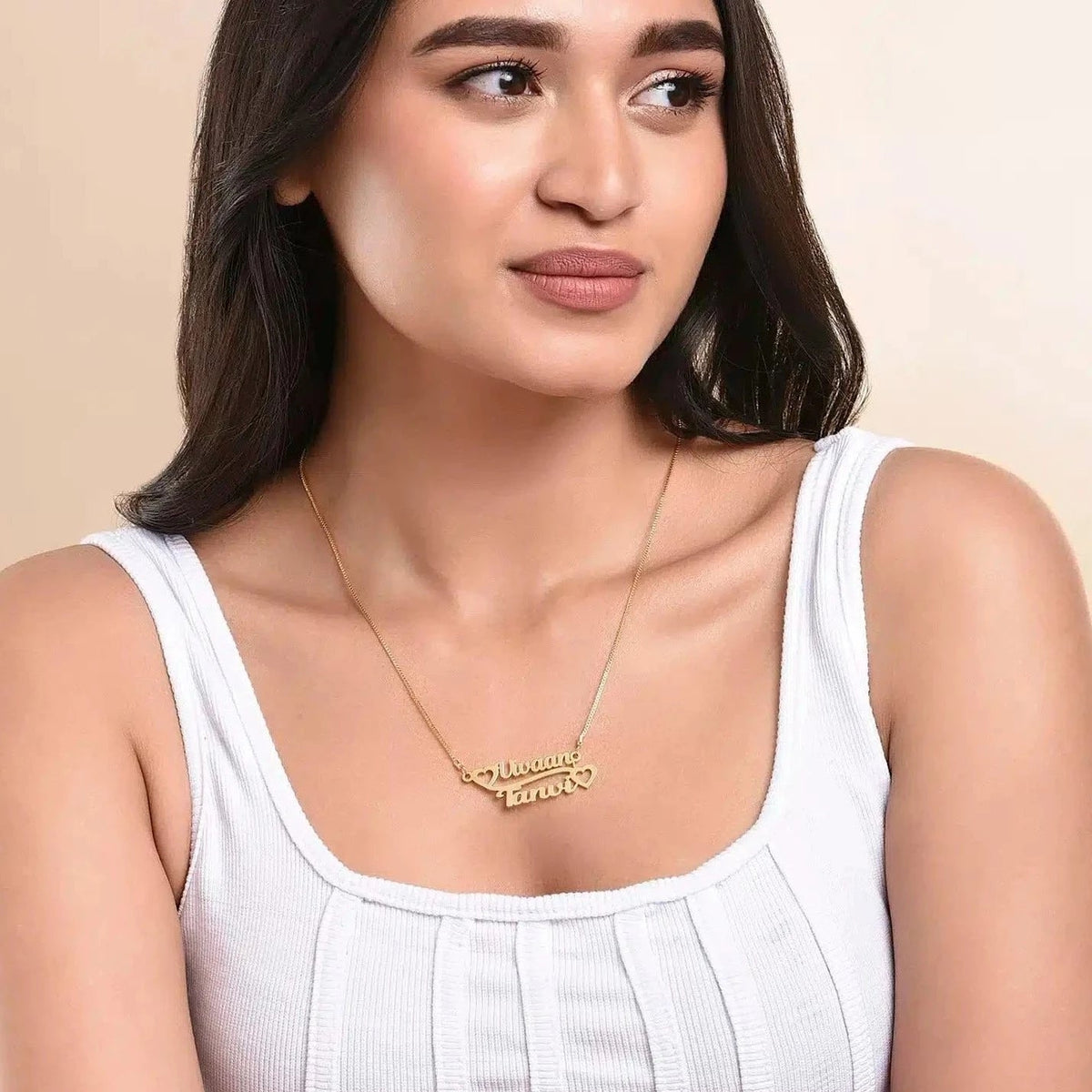 Couple Classic Name necklace - Name Strings