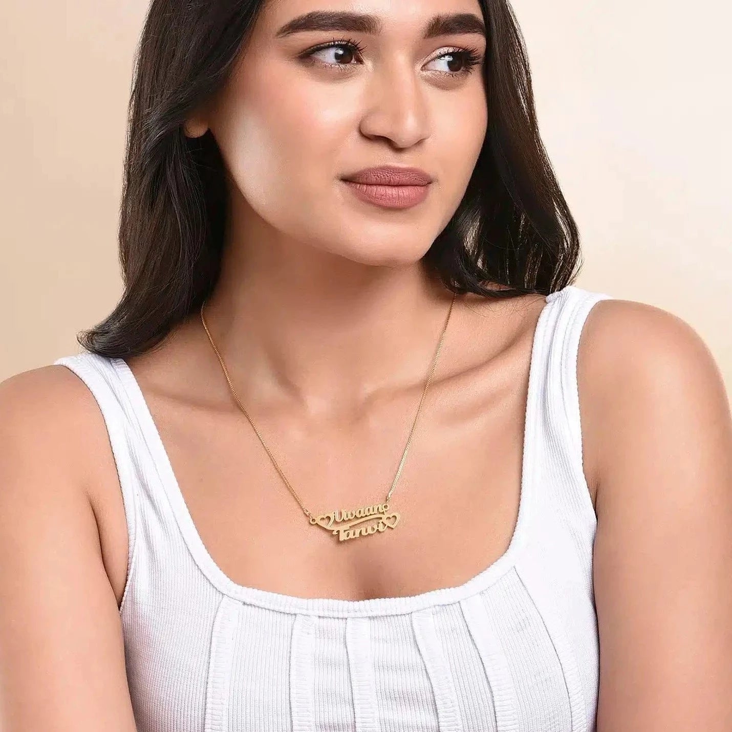 Couple Classic Name necklace - Name Strings