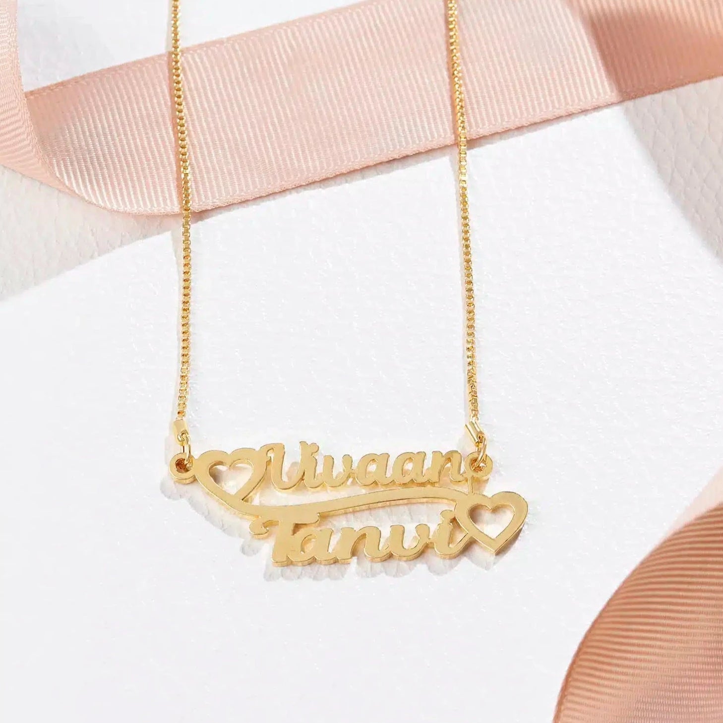 Couple Classic Name necklace - Name Strings