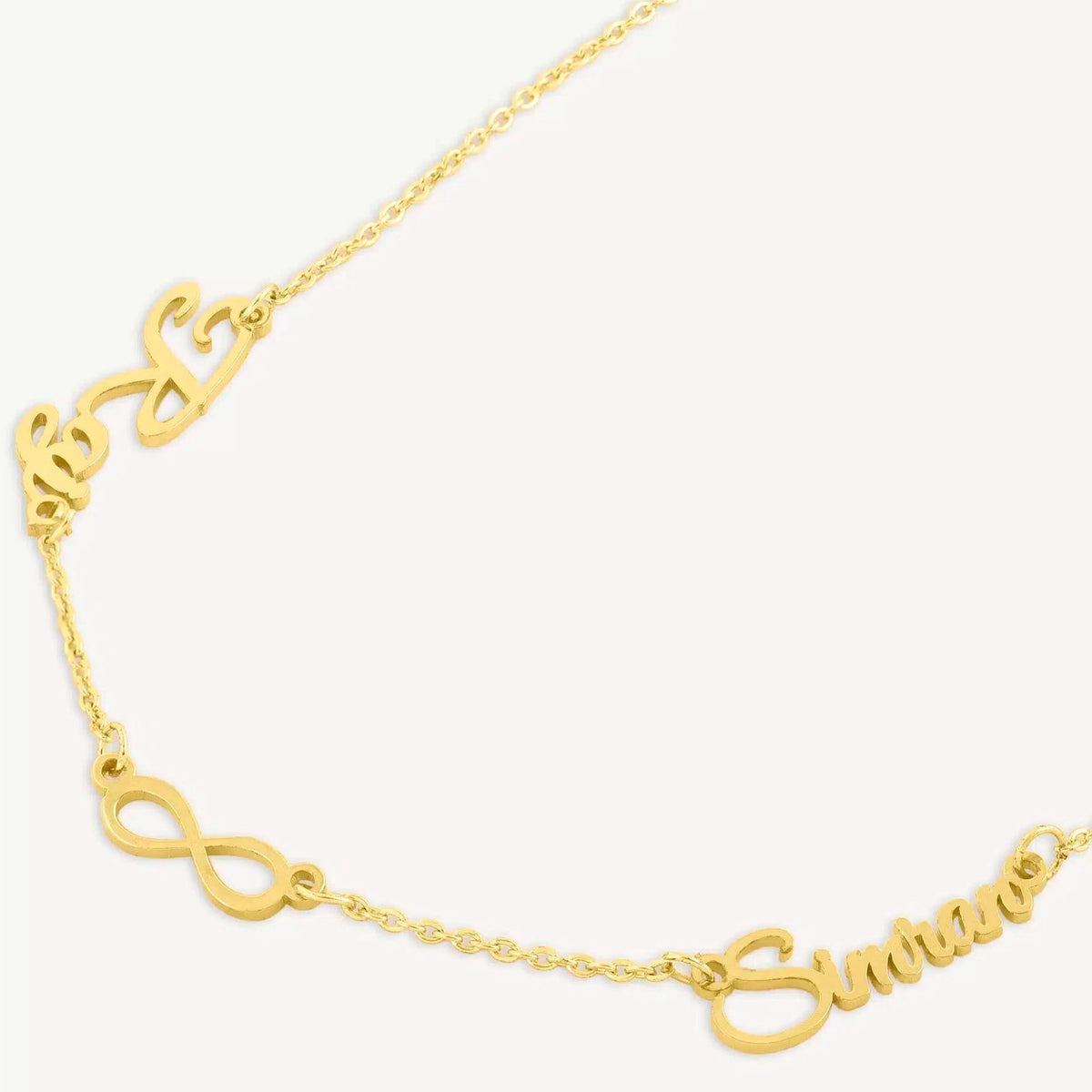Couple Forever Name Necklace - Name Strings