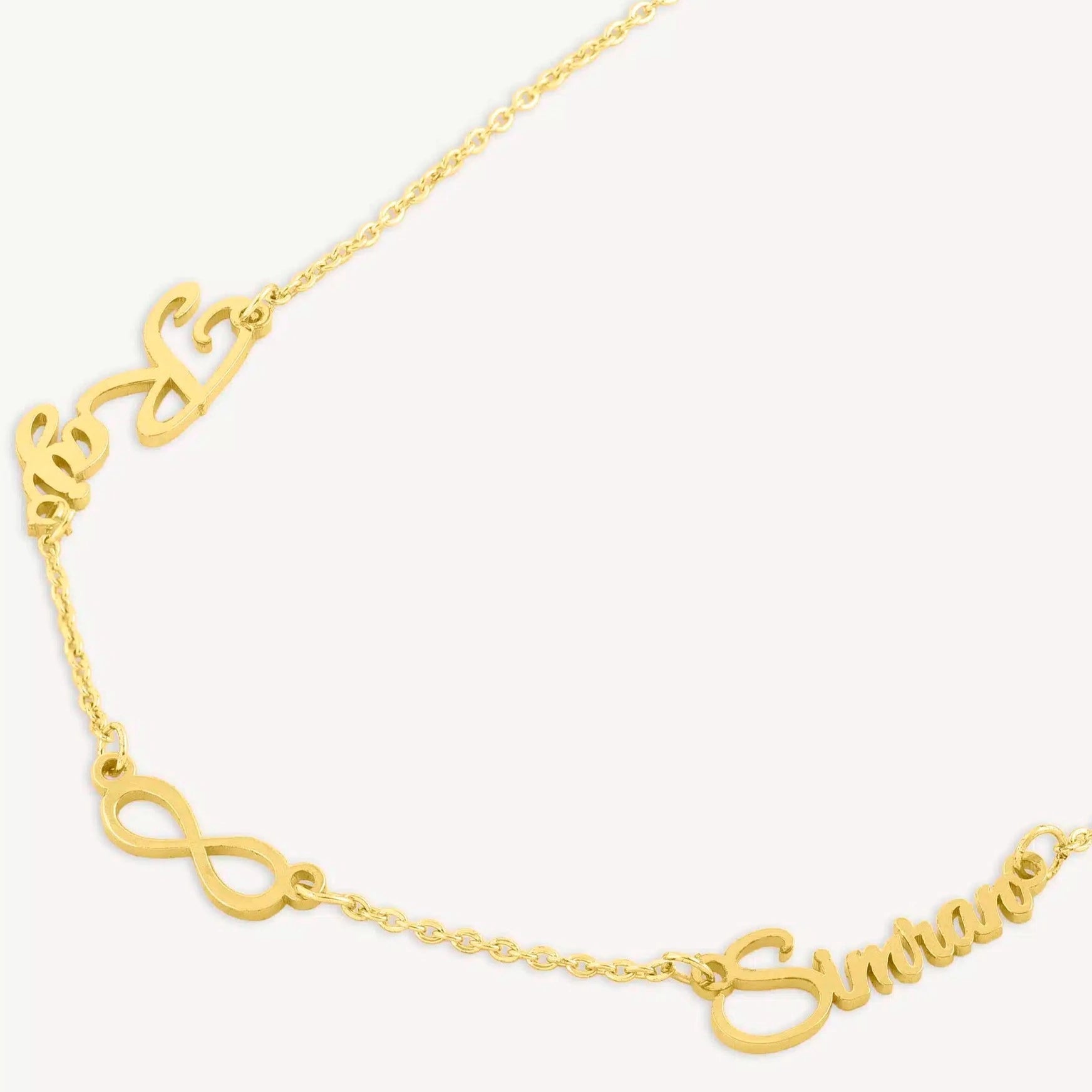 Couple Forever Name Necklace - Name Strings
