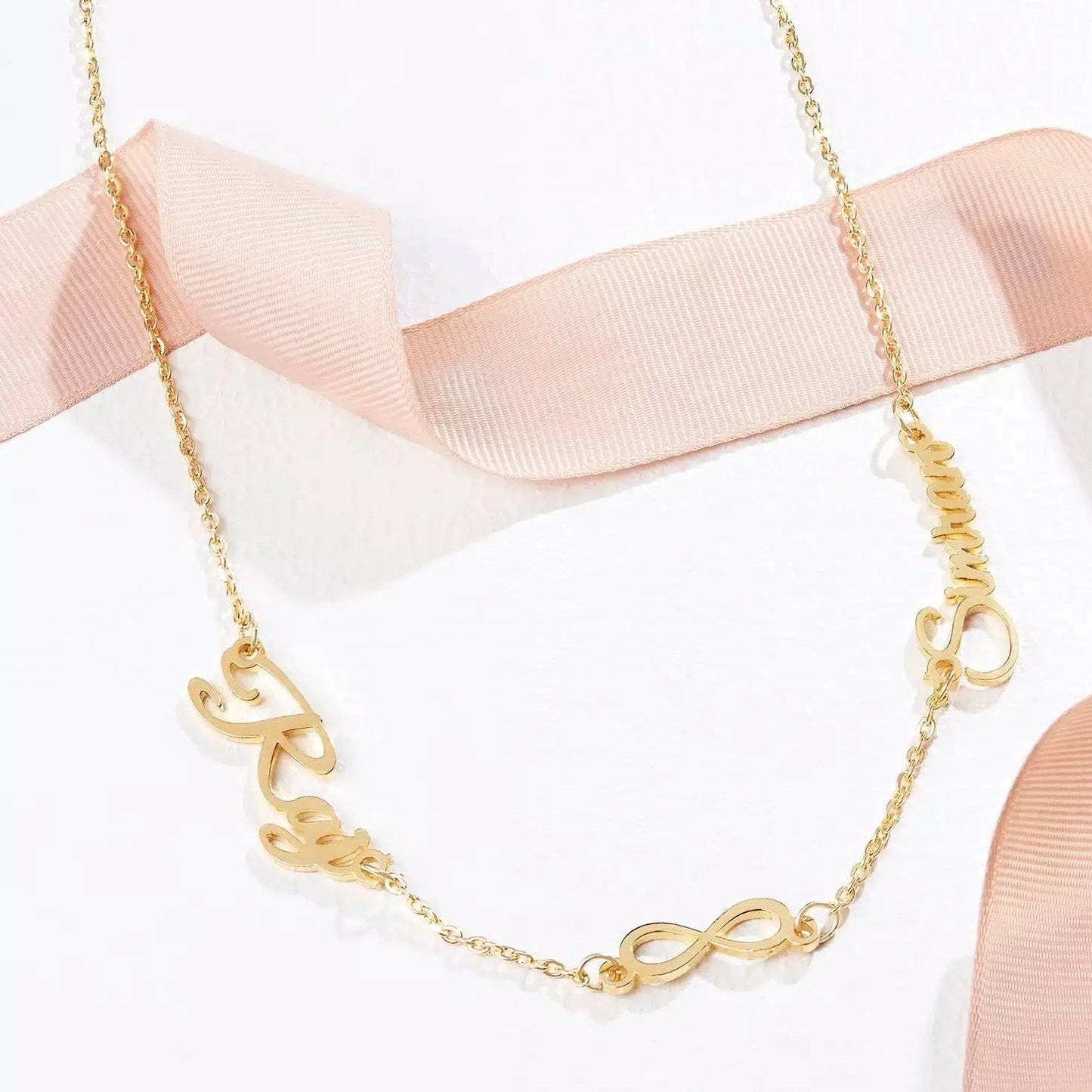 Couple Forever Name Necklace - Name Strings