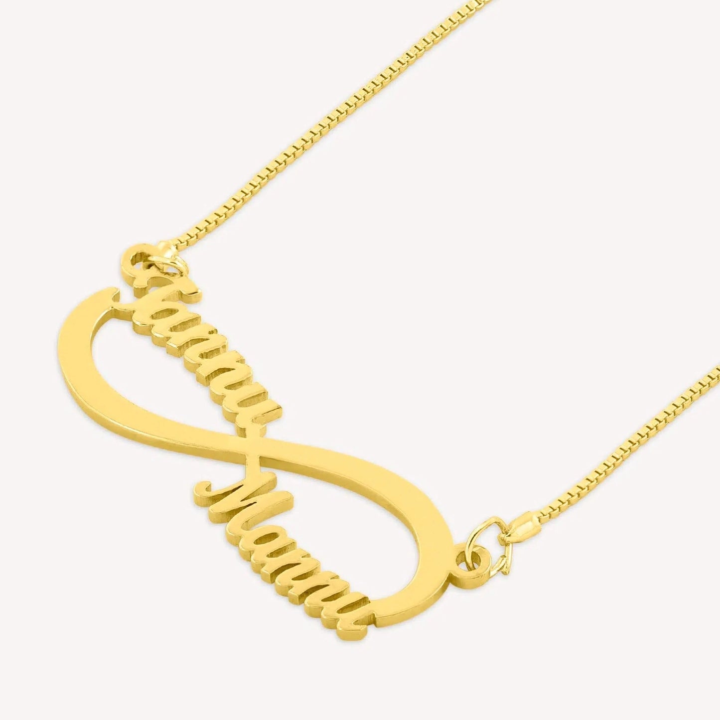 Couple Infinity Name Necklace - Name Strings
