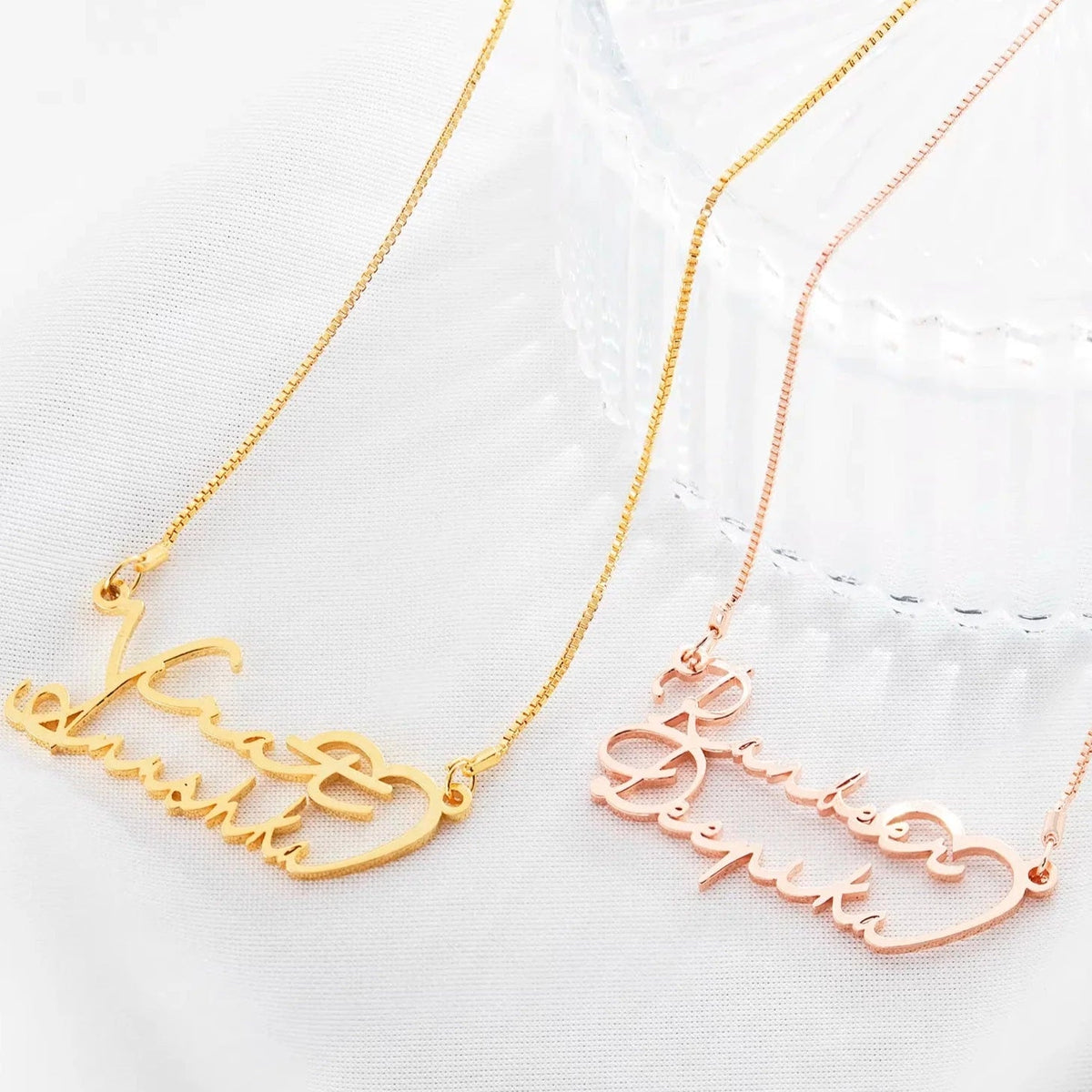 Couple True Love Necklace - Name Strings