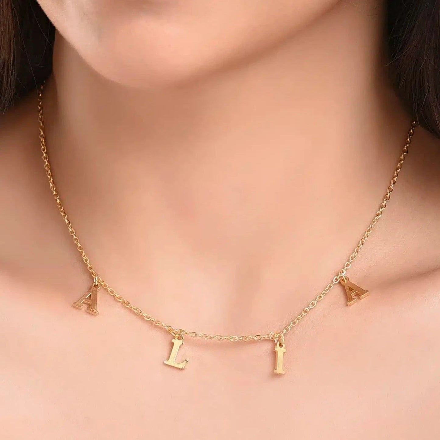 Dainty Name choker - Name Strings