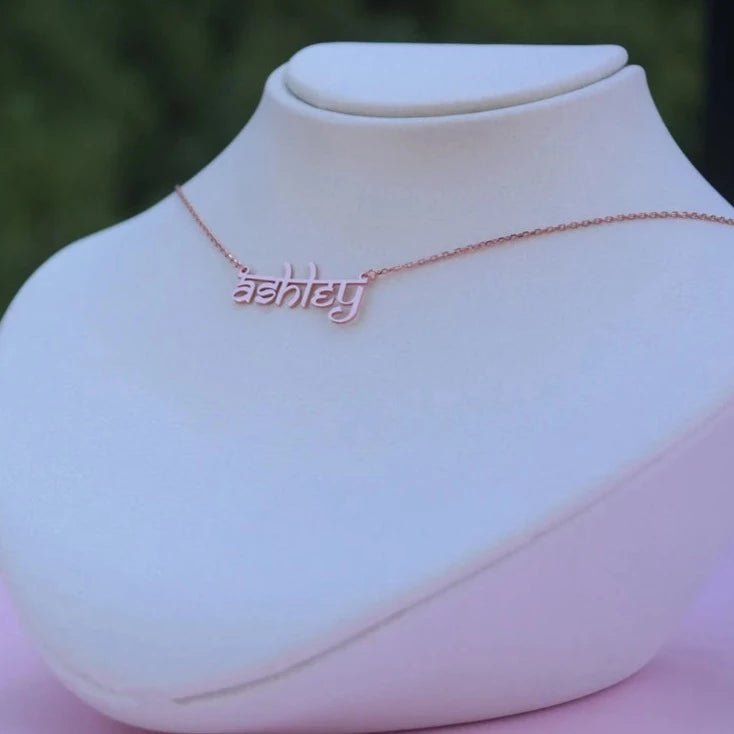 Desi Indic Name Necklace - Name Strings