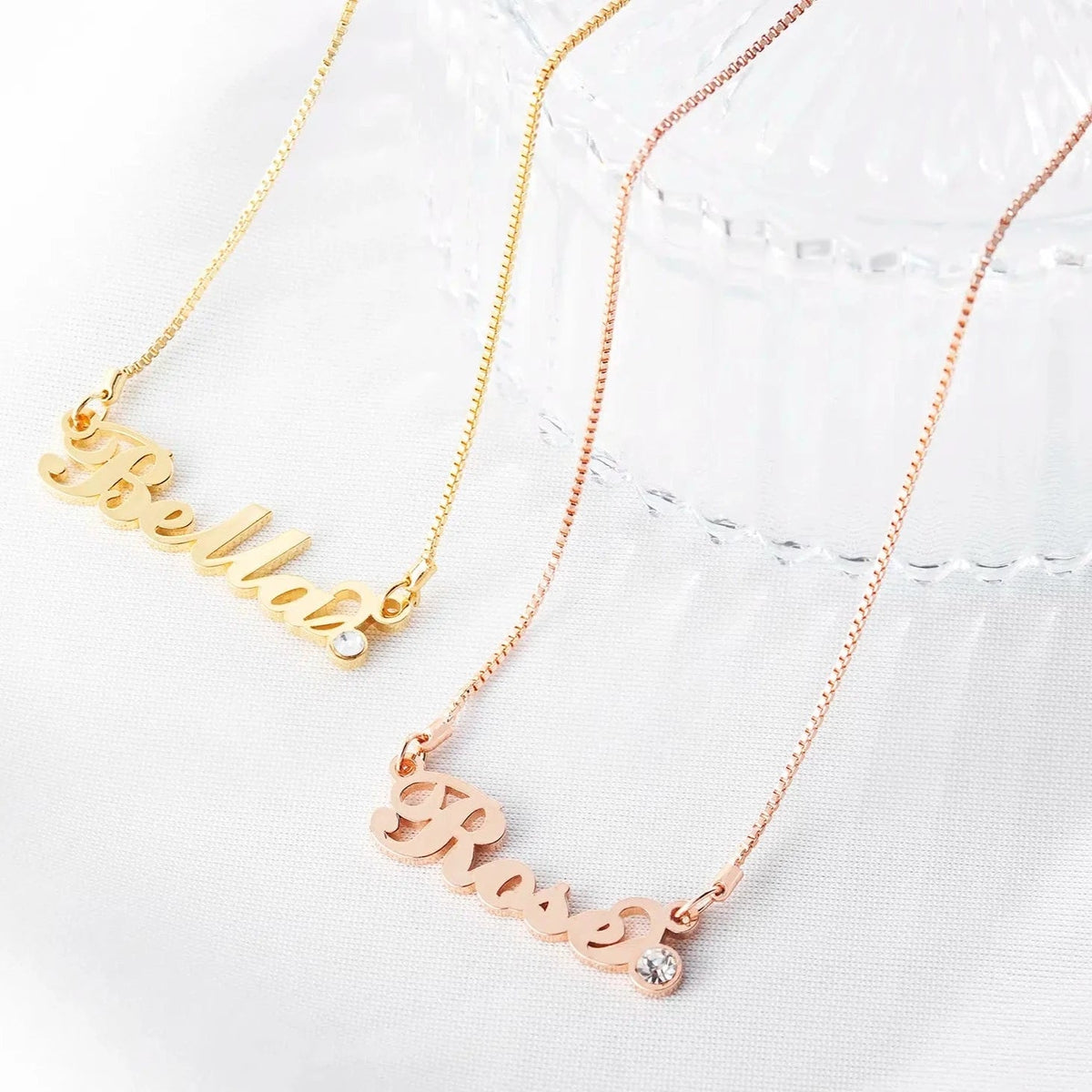 Diamond Classic Name Necklace - Name Strings