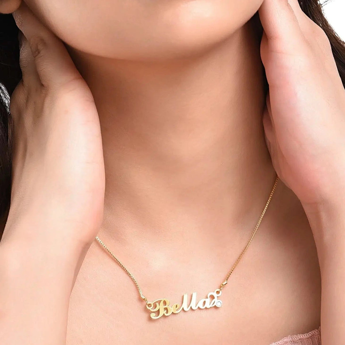 Diamond Classic Name Necklace - Name Strings