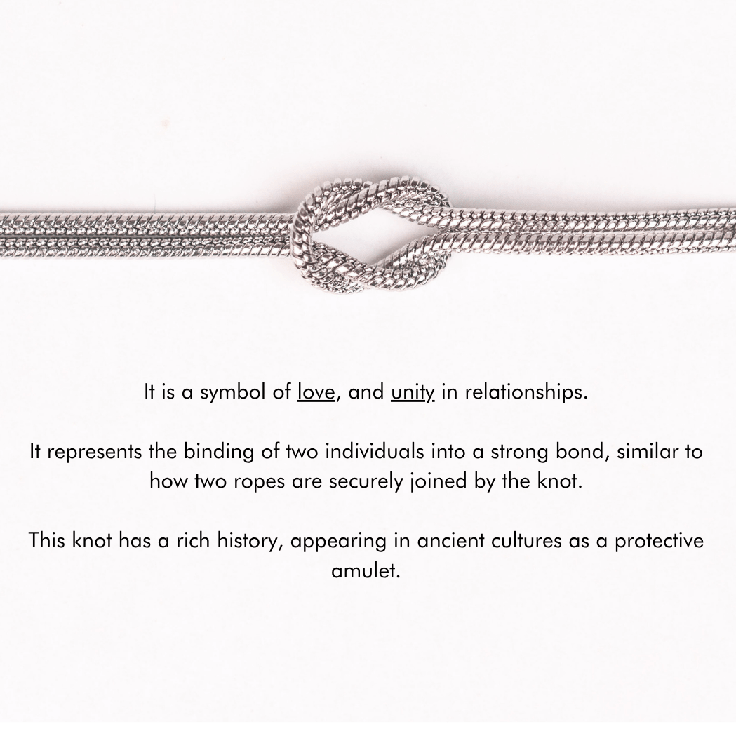 Forever Knot Rakhi | Adjustable & Unisex - Name Strings
