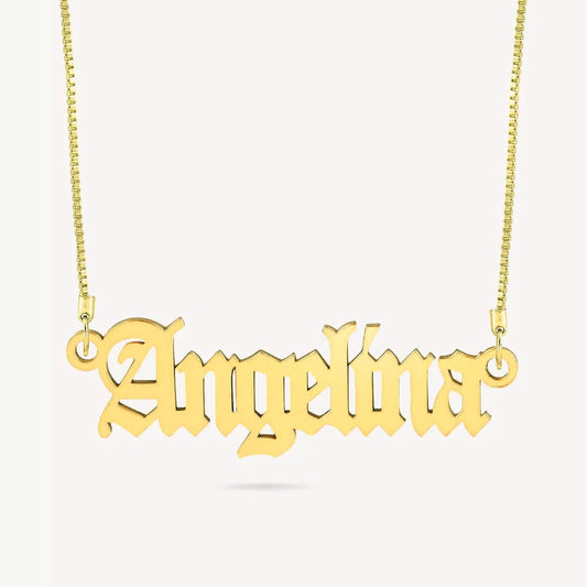 Gothic Name Necklace - Name Strings