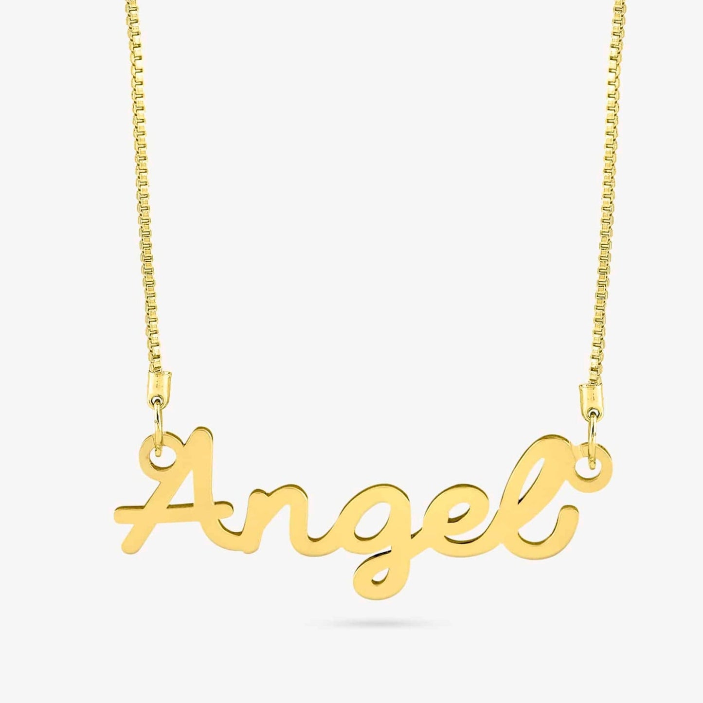 Graceful Cursive Name Necklace - Name Strings