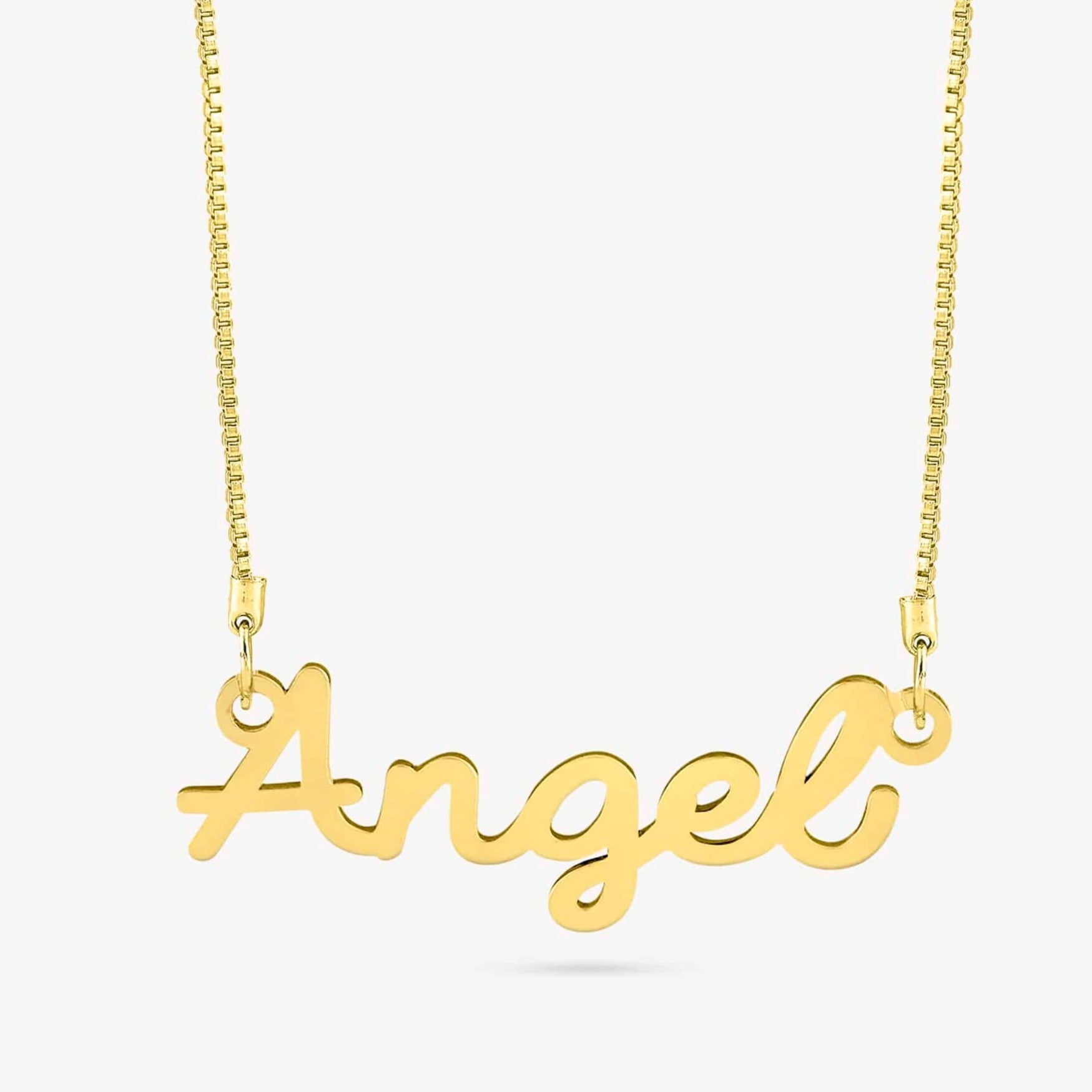 Graceful Cursive Name Necklace - Name Strings