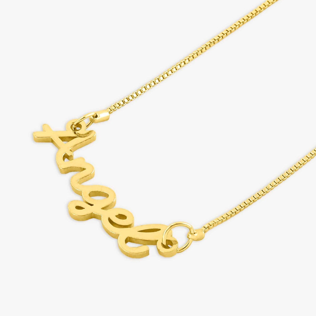 Graceful Cursive Name Necklace - Name Strings