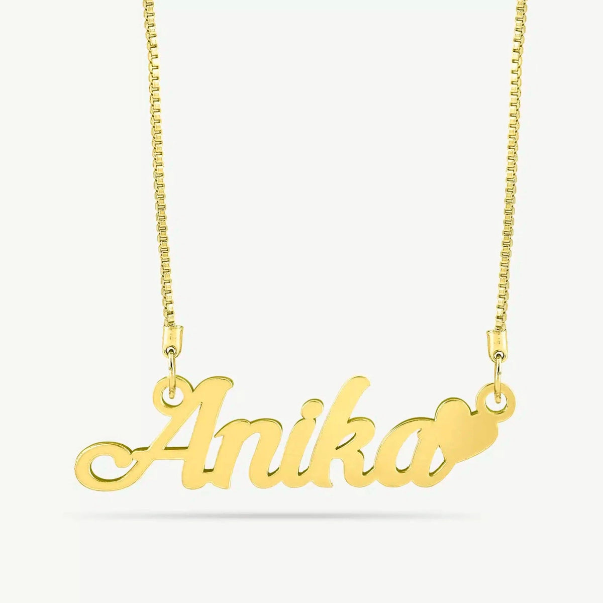 Heart Name Necklace - Name Strings