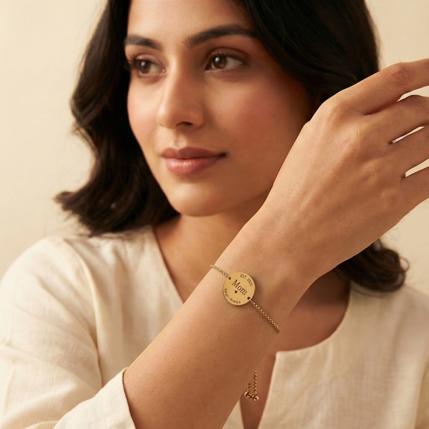 Personalised Circle Bracelet | Mothers Day Limited Edition
