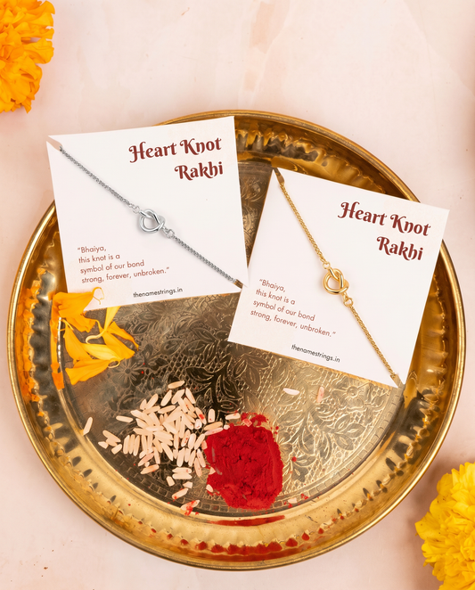 Heart Knot Rakhi | Adjustable & Unisex