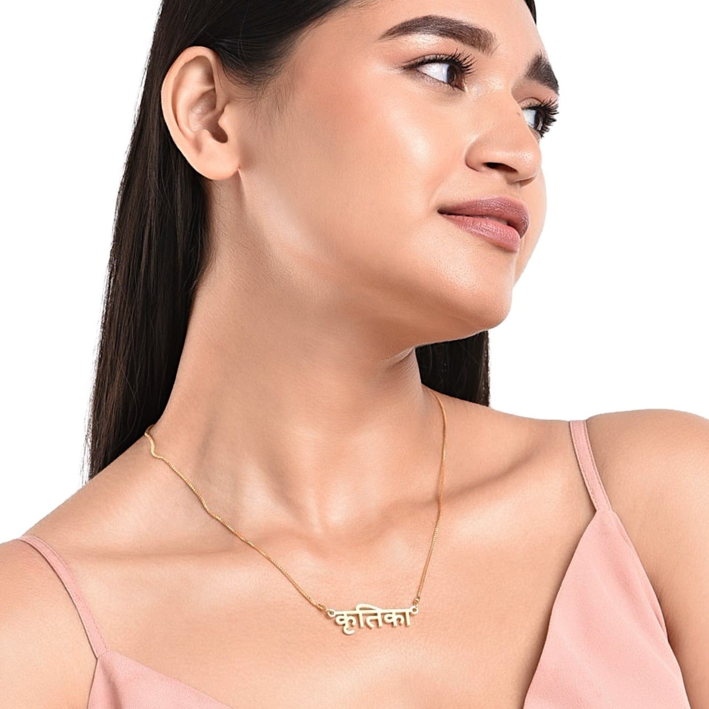 Hindi Name Necklace - Name Strings