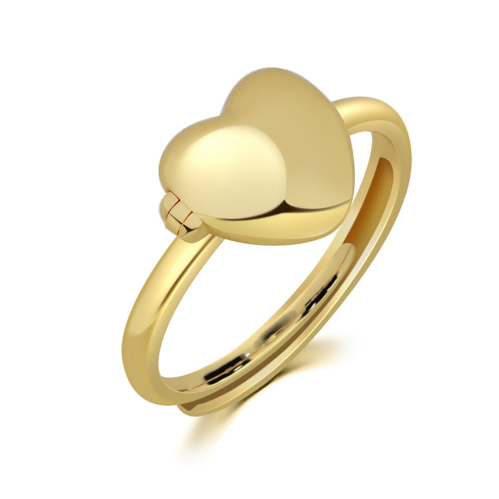 Memory Heart Photo Ring | Adjustable - Name Strings