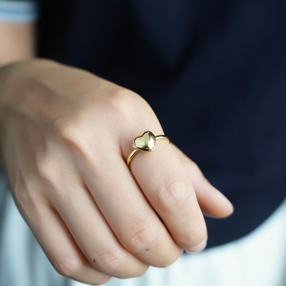 Memory Heart Photo Ring | Adjustable - Name Strings