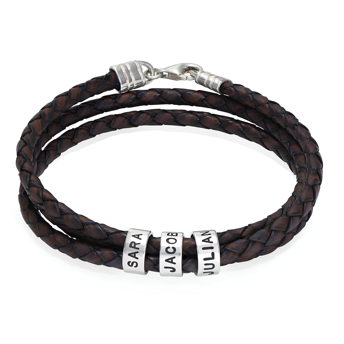 Men Circle Bracelet - Name Strings