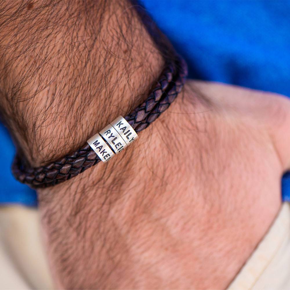 Men Circle Bracelet - Name Strings