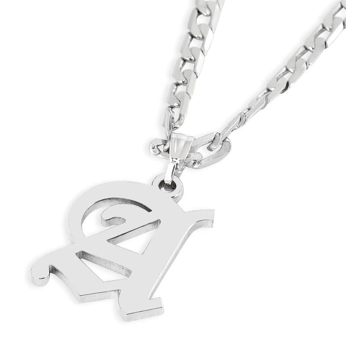 Men Initial Necklace - Name Strings