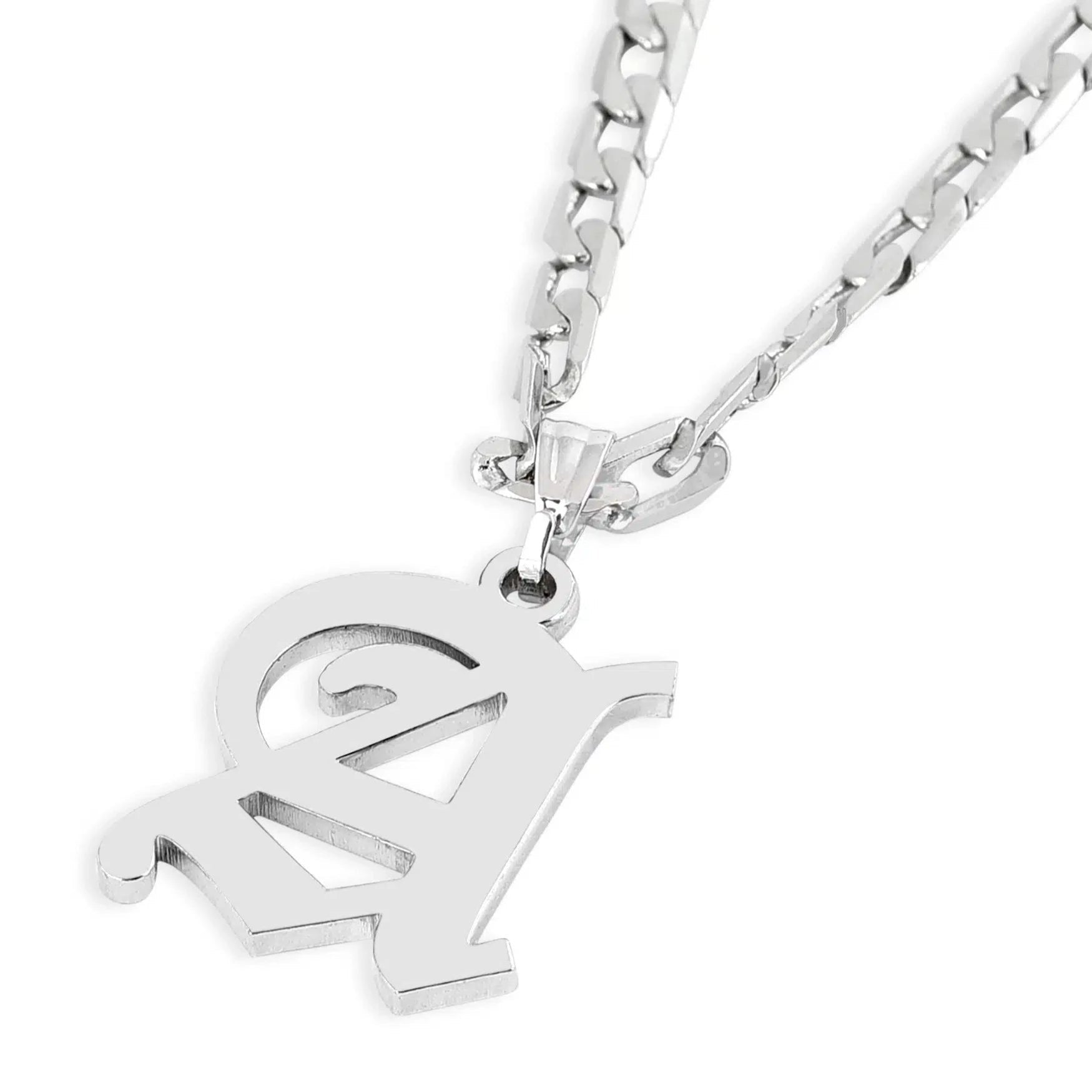 Men Initial Necklace - Name Strings
