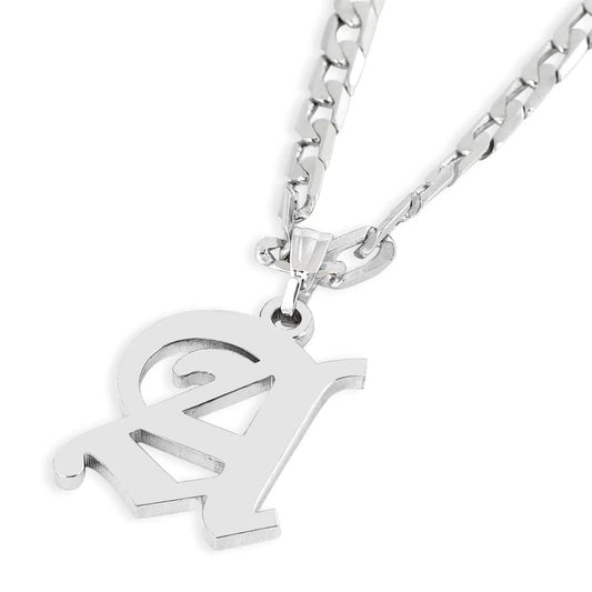 Men Initial Necklace - Name Strings